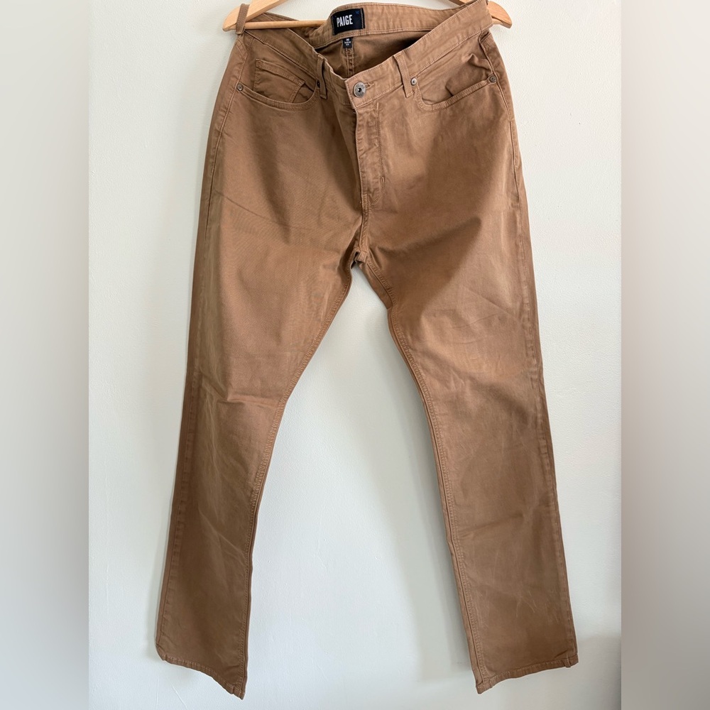 Paige Men's Tan Casual Pants